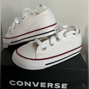 SOLD Converse CHUCK TAYLOR ALL STAR low top optical white toddler 8c